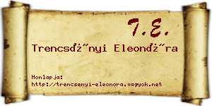 Trencsényi Eleonóra névjegykártya